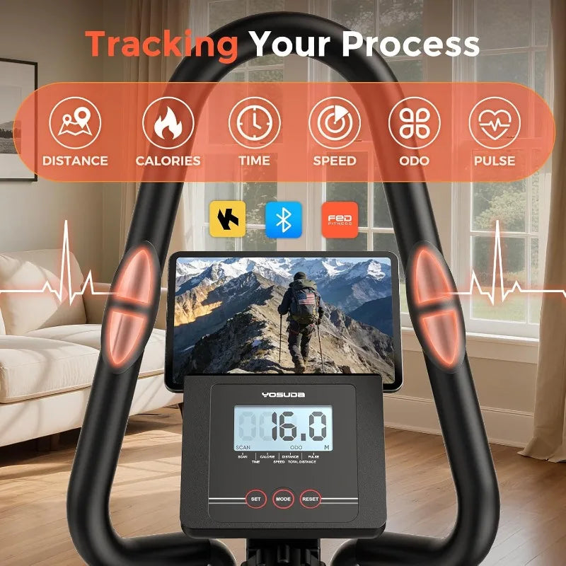 YOSUDA Elliptical Exercise Machine, Compact 3-in-1 (Elliptical + Cardio Climber + Stair Stepper) Elliptical for Home with 45