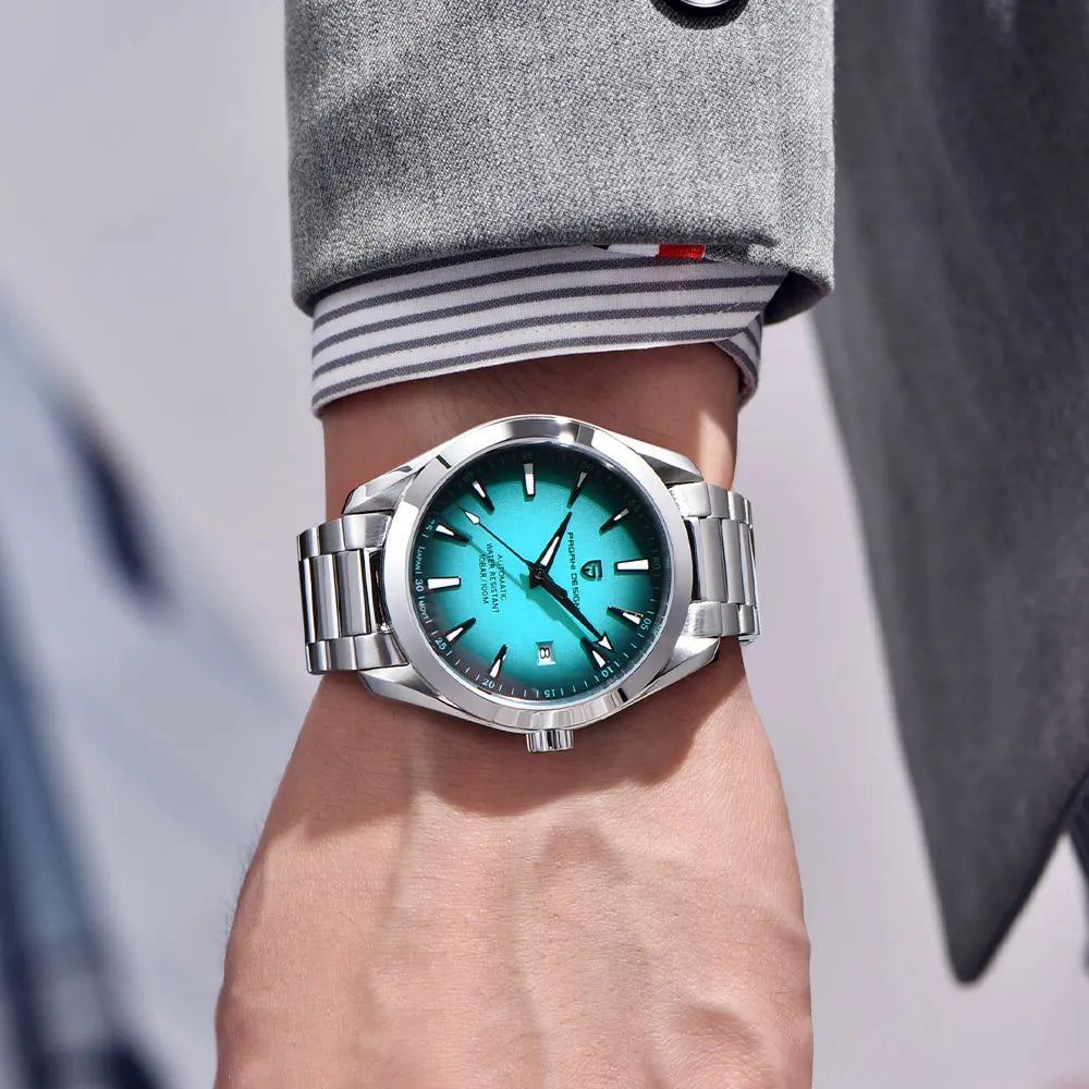 PAGANI DESIGN Japan 8215 Man Mechanical Wristwatch New Sapphire Glass Automatic Watches Waterproof 100M Stainless Watch for Men