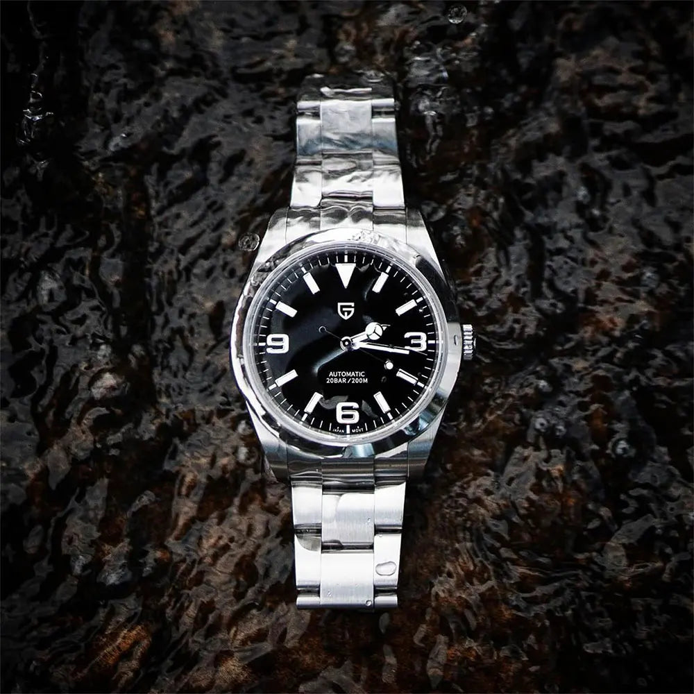PAGANI DESIGN New Men Mechanical Watch AR Sapphire Glass Automatic Watch Stainless Steel 20bar Waterproof Wristwatch Men PD-1692