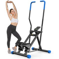 Home Stair Stepper Vertical Cardio Climber with Adjustable Step Range 330LBS Load Capacity Full Body Workout Machine Bla