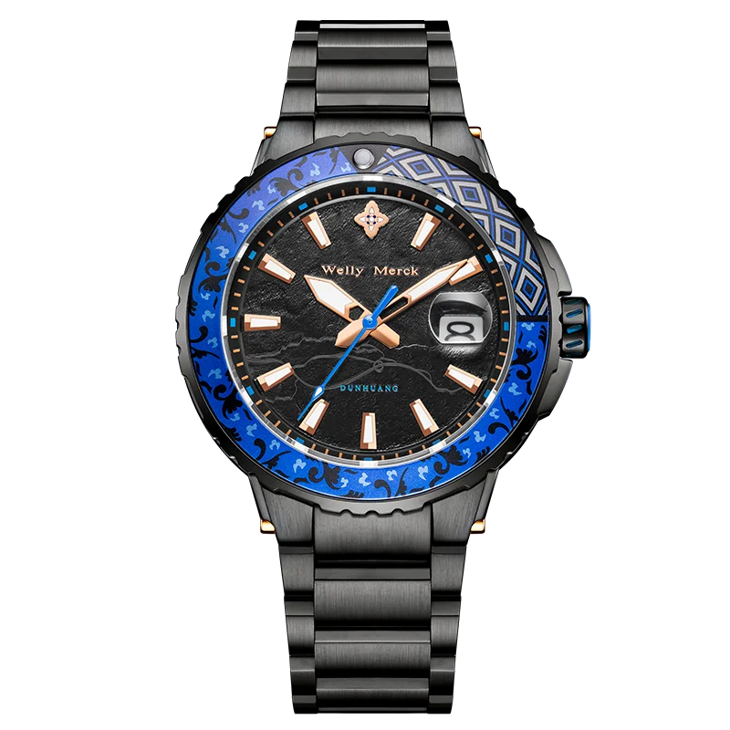 WM Watch Automatic Mechanical Original Brand Watches Limited EditionCollaboration Series Dive Welly Merck Wrist Watch For Man