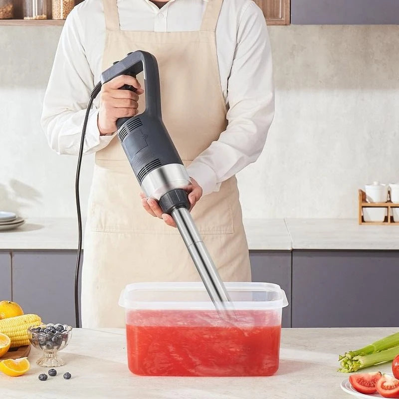 Commercial Immersion Blender, 500W Heavy Duty Hand Mixer, 16 inch Stepless Variable Speed Mixer with Stainless Steel Blade, Multi-Purpose Portable Mixer for Soup, Sauces, Mashed Potatoes, Cream
