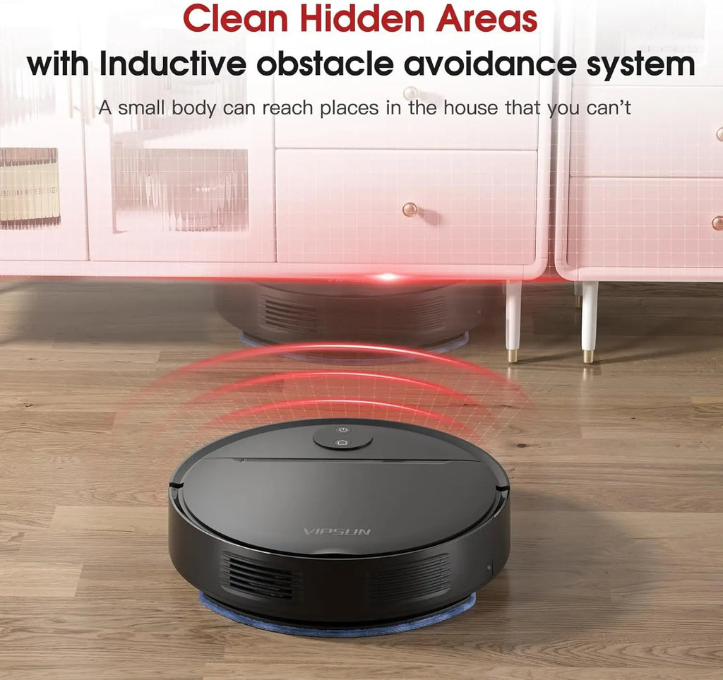Smart Robot Vacuum and Mop Combo with 4000Pa Suction, App/Voice Control, Self-Charging for Home Cleaning