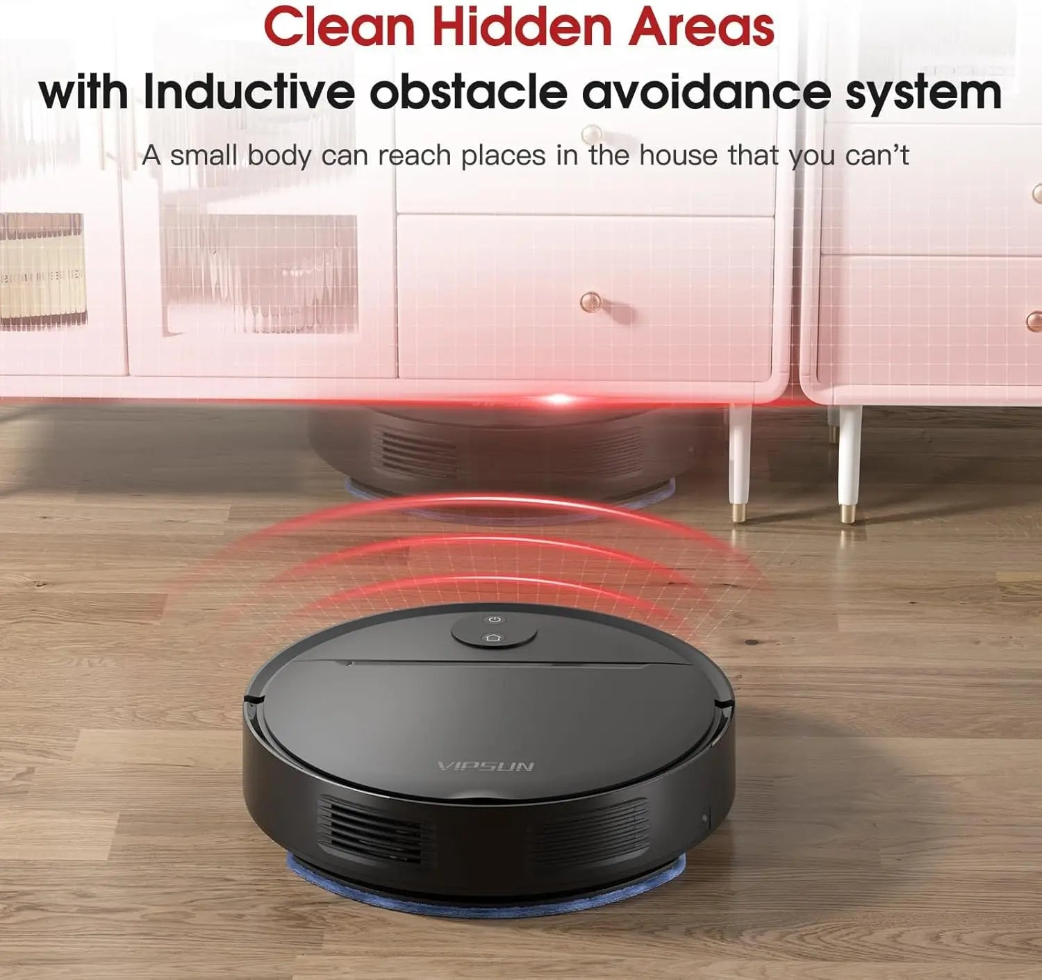 Smart Robot Vacuum and Mop Combo with 4000Pa Suction, App/Voice Control, Self-Charging for Home Cleaning