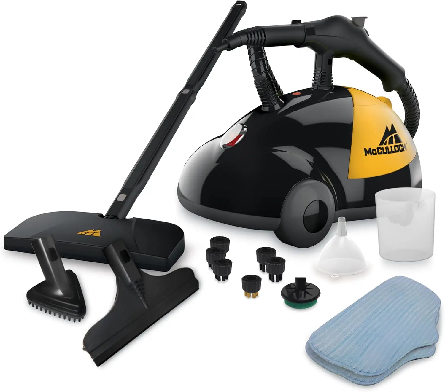 Heavy-Duty Steam Cleaner with 45-Minute Runtime and 18 Accessories for Home, Tile, Grout, Carpet, Furniture, and Car Detailing