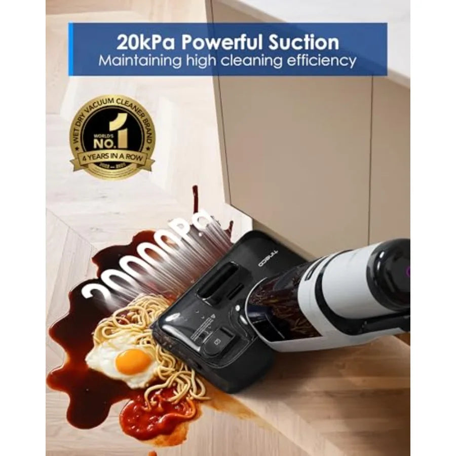 Floor ONE i5 Stretch Wet Dry Vacuum Cleaner Vacuum and Mop in One Step 20kpa Powerful Suction 180° Lay-Flat Design Anti-Tangle