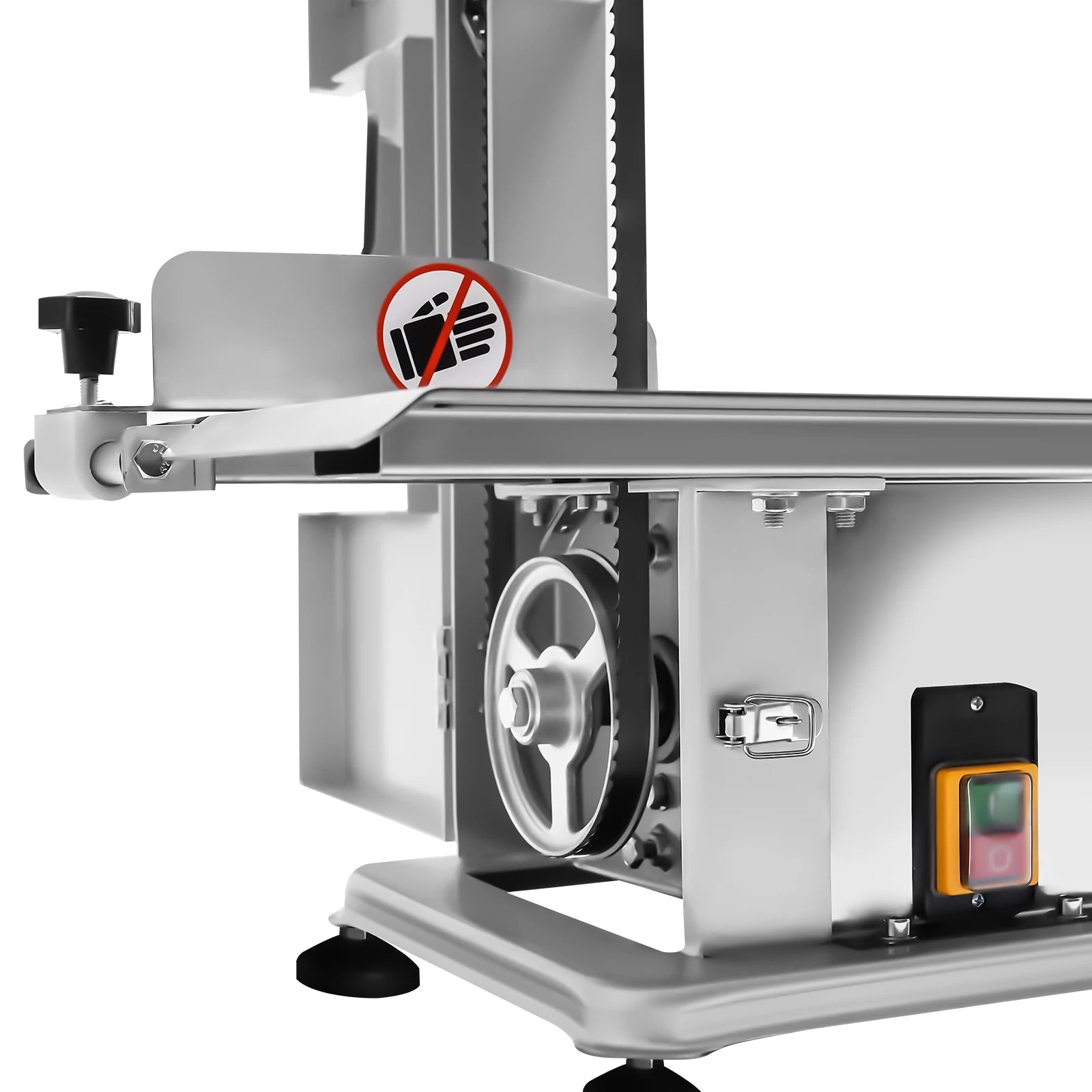 650W Electric Meat Slicer 110V US Standard Stainless Steel Pork Trotter Cutting Machine Adjustable Thickness Food Cutter