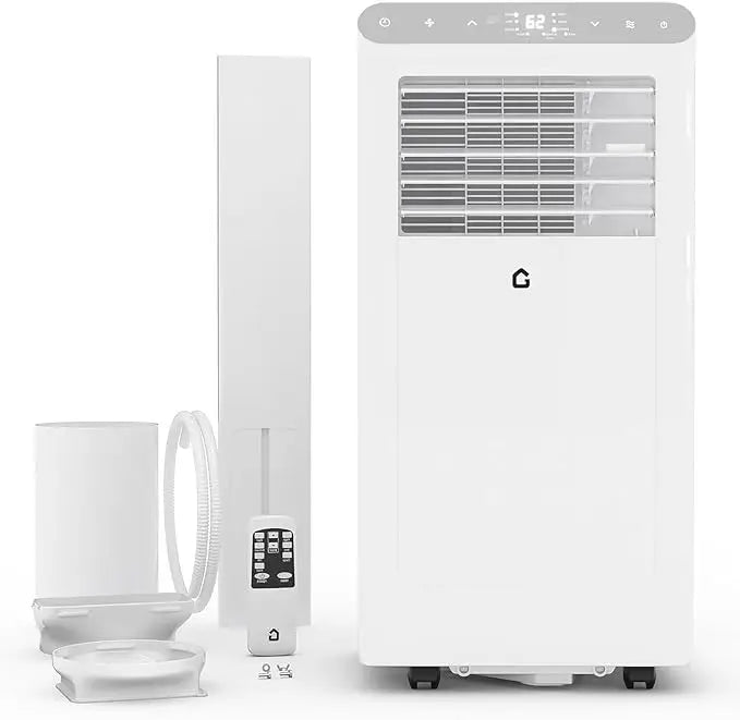 8000 BTU Portable Air Conditioner, Quiet 3-in-1 Indoor AC Combining Cooling, Dehumidification, 24H Timer,Complete Window Kit