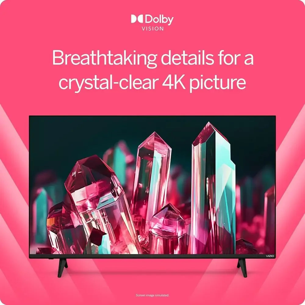 43-inch V-Series 4K LED HDR Smart TV w/Dolby Vision, Wii 6E, Bluetooth pe able, AMD reeSync & Alexa Compatibility, V435M-K04, 20