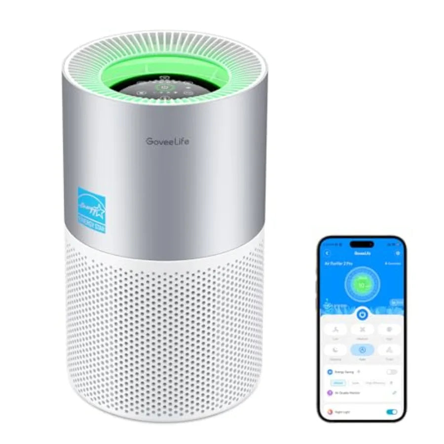 Smart Air Purifier for Large Rooms with App Alexa Control Covers up to 1162ft Air Quality Monitor PM2.5 Sensor White for Pet Ha