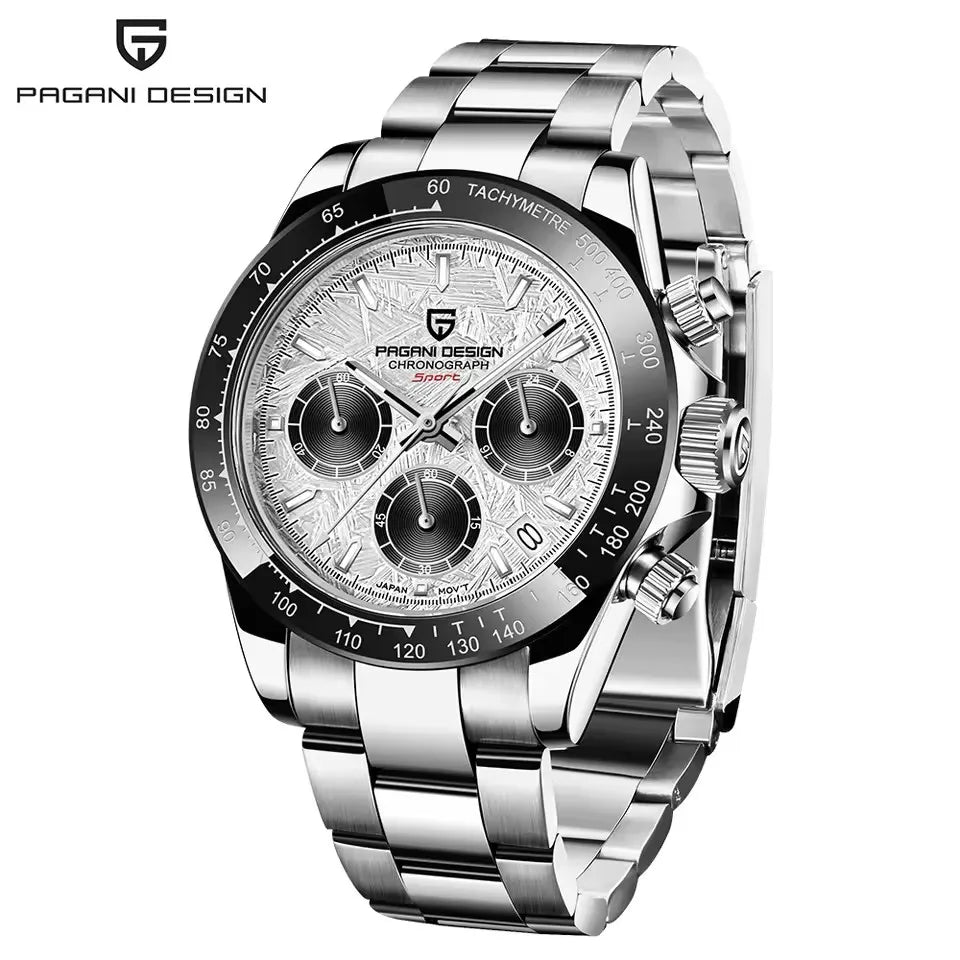 PAGANI DESIGN V2 40MM Classic Fashion Business Quartz Watch Multi Time Zone Chronograph Sapphire Glass Quartz Watches for men