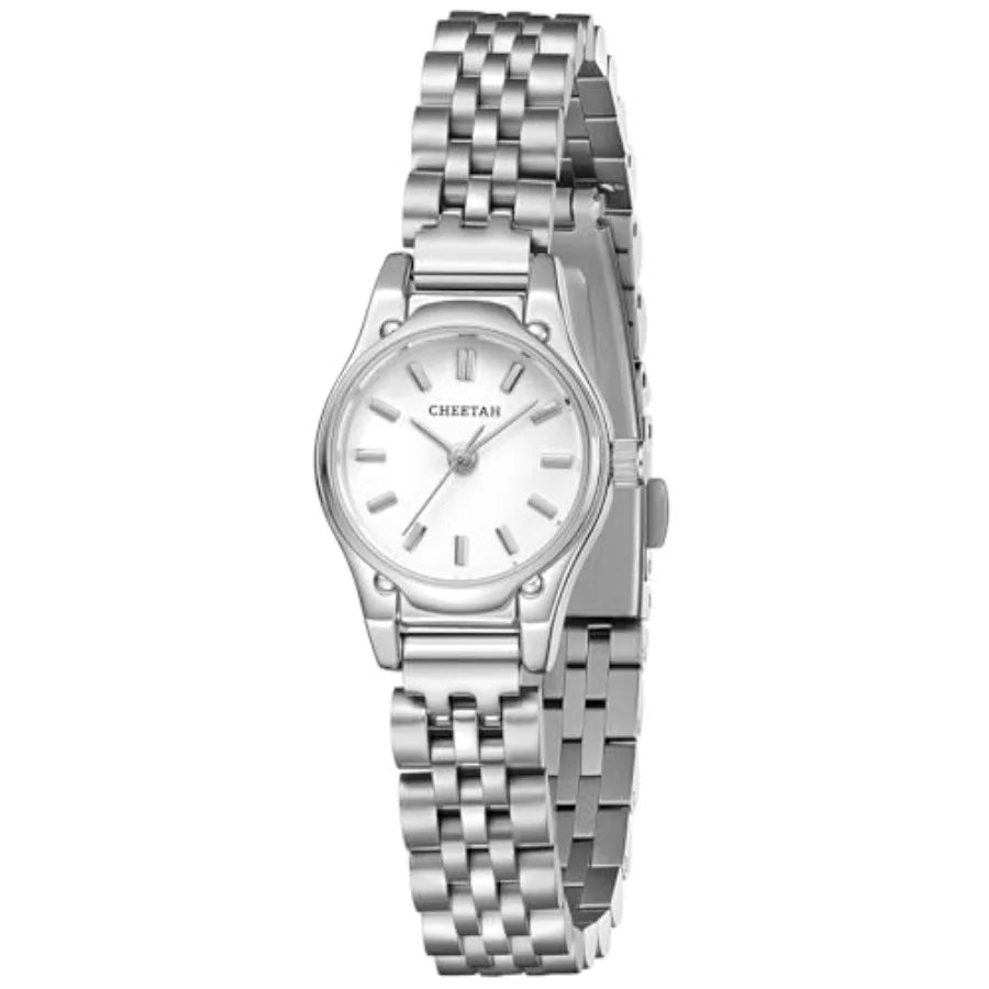 Watches for Women, Dainty Small Round Dial, with Stainless Steel Bracelet Watchband, Waterproof