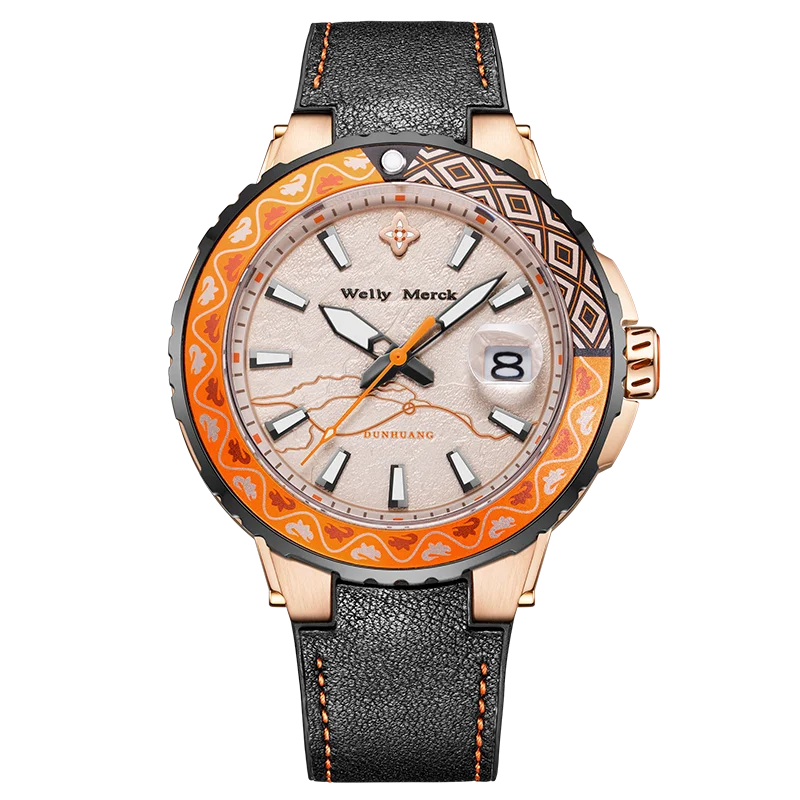 WM Watch Automatic Mechanical Original Brand Watches Limited EditionCollaboration Series Dive Welly Merck Wrist Watch For Man