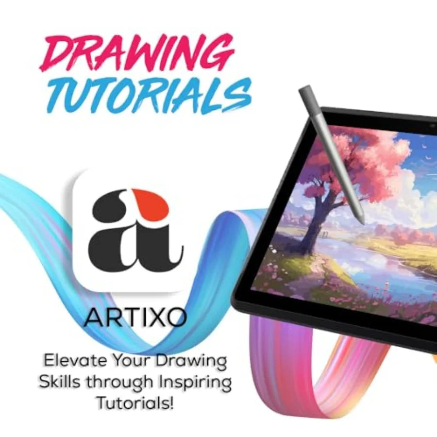 Standalone graphics tablet for artists: laminated 2K display Android 14 included stylus pen lifetime PRO drawing tutorials apps