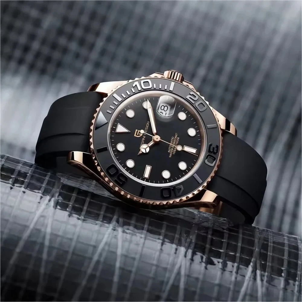 PAGANI DESIGN 40MM Diving Series Luxury Men Mechanical Watch Sapphire Glass Stainless steel waterproof Automatic Watches for men