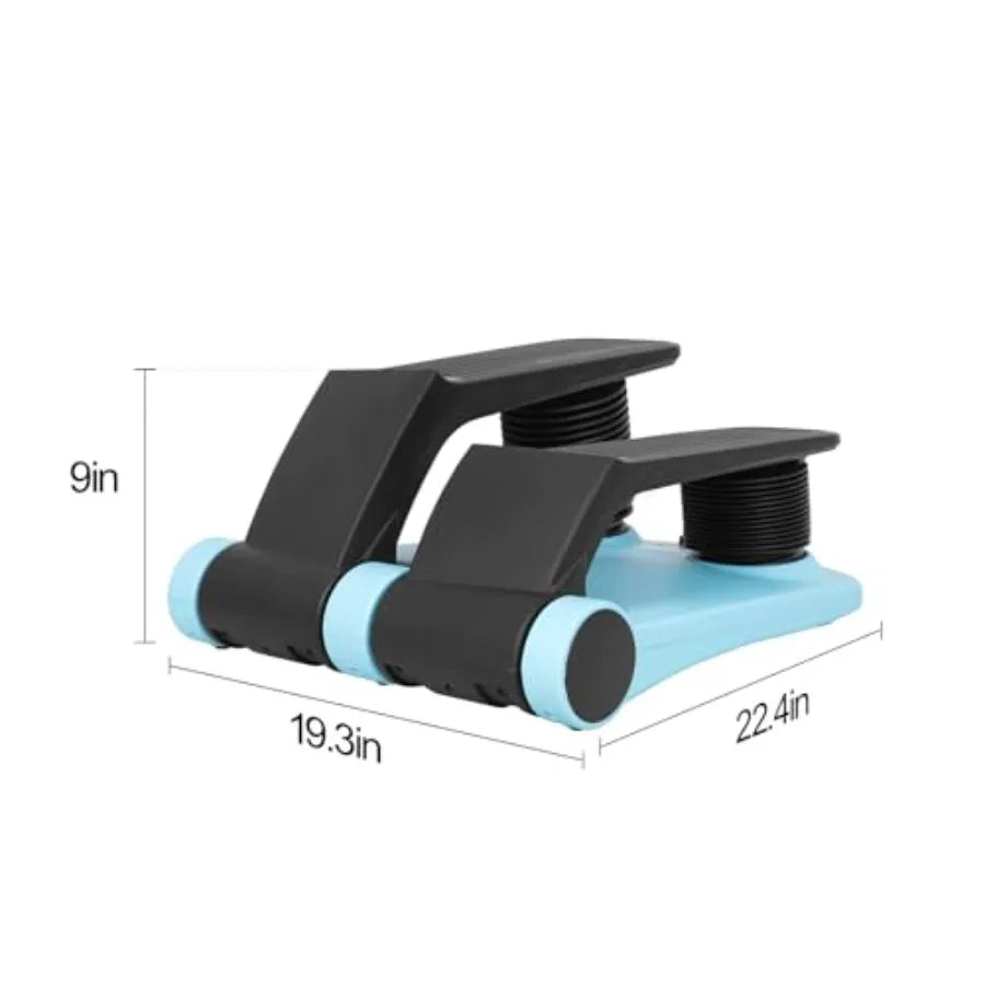 Air Stepper with Resistance Band Adjustable Step Resistance LCD Display Stair Stepper for Home Gym Cardio Workout Anti-Slip Ped
