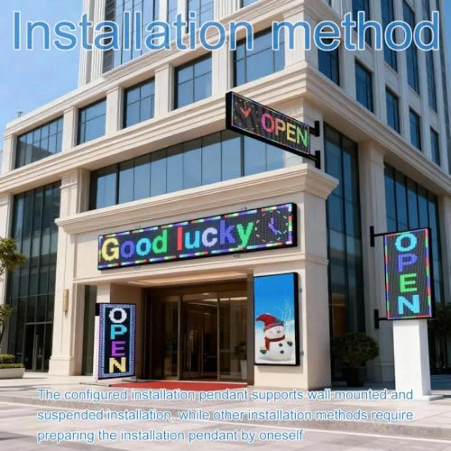 P10 26" * 14" Open Led Scrolling Sign Programmable Digital Outdoor Message Board Message Board Wifi Control Display Screen Matr