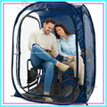 Pop-Up Sports Tent 1-2 Person Instant Setup All-Weather Pod Shelter for Outdoor Sports Rain Wind Cold