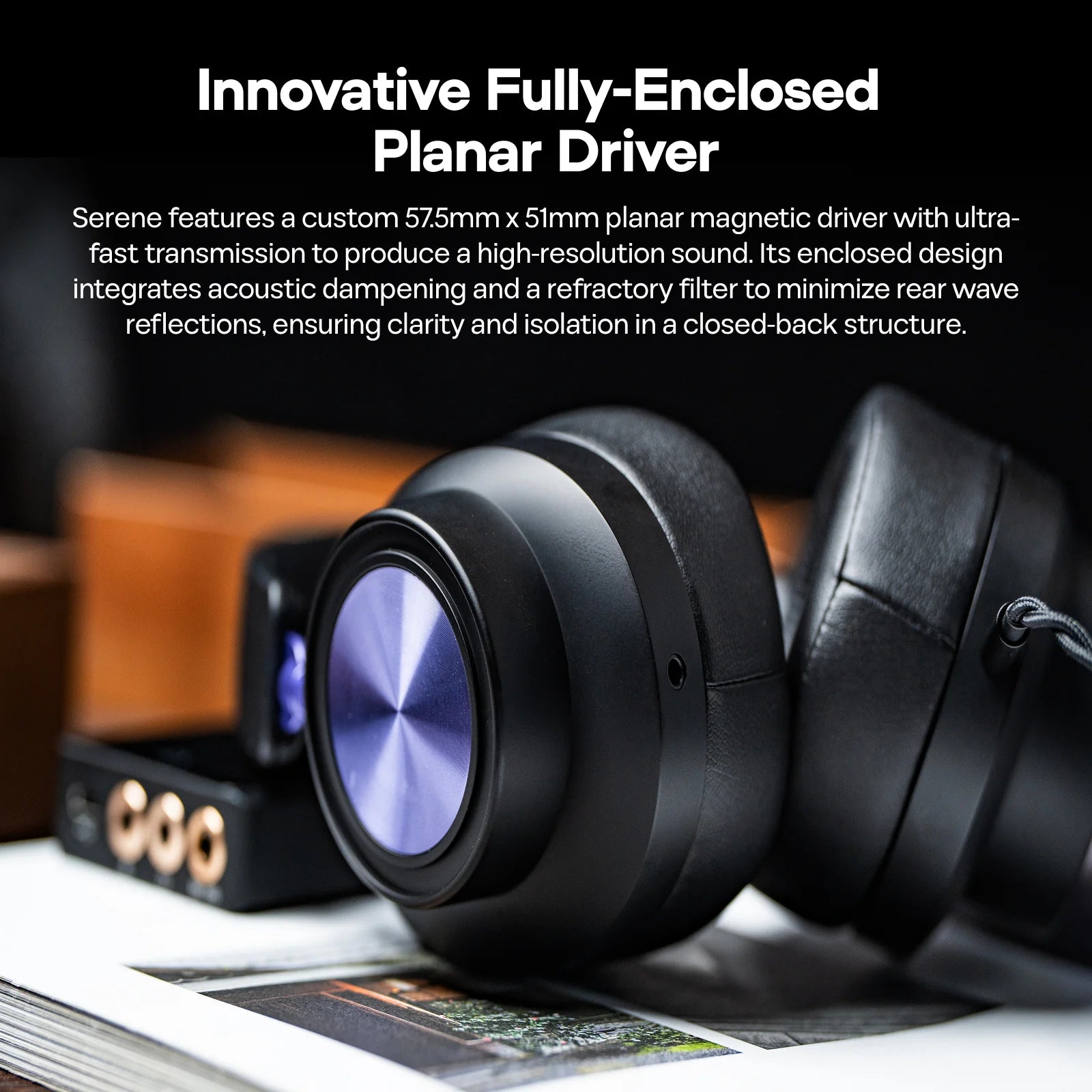 Kiwi Ears x Z Reviews: Serene Closed-Back Planar Magnetic Headphones Wired Connection with Professional Tonal Balance