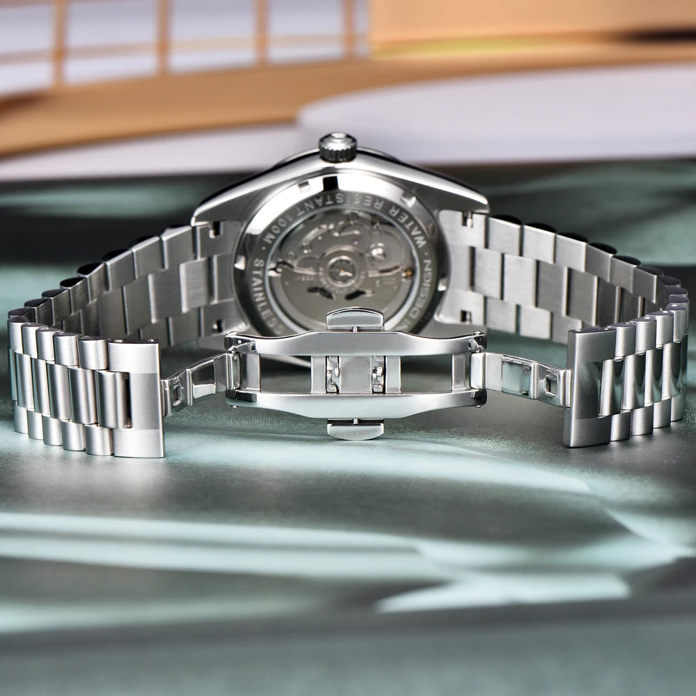 PAGANI DESIGN Luxury Men's Automatic Watches 40mm NH36A Mechanical Stainless Steel Wrist Watch for Men 100M Waterproof AR Coatin