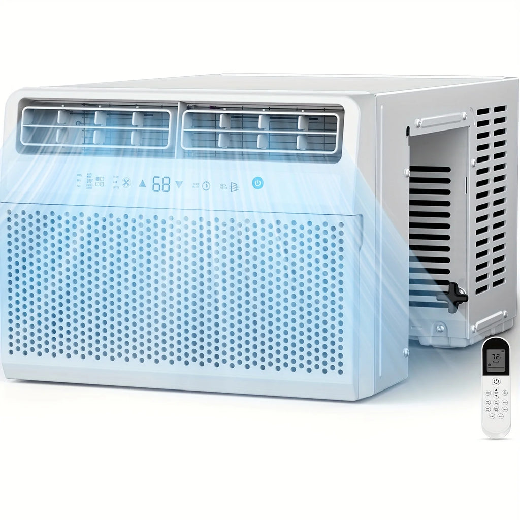 12, 000 BTU ASHARE U Shaped Air Conditioners Window Unit with Remote Control, Cool/ Dehumidifier/ Fan, Energy Saving, 3 Speed Co