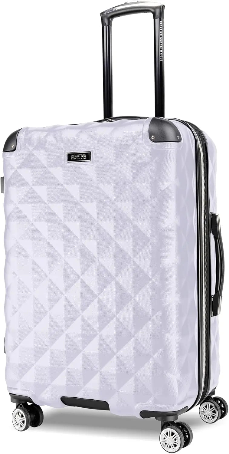 Lightweight Hardside Expandable 8-Wheel Spinner Travel Luggage, Lavender, 24-Inch Checked Suitcase for Easy Packing