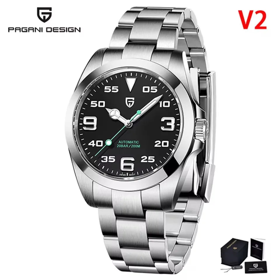 PAGANI DESIGN 40MM Air king Luxury Men Mechanical Watch Top Brand Fashion Sport Watch Japan movement Automatic Watches for men