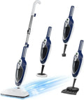 10-in-1 Steam Mop and Handheld Cleaner for All Floors with 11 Accessories, Blue