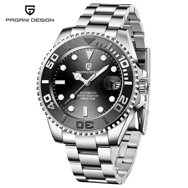 PAGANI DESIGN 40MM Diving Series Luxury Men Mechanical Watch Sapphire Glass Stainless steel waterproof Automatic Watches for men