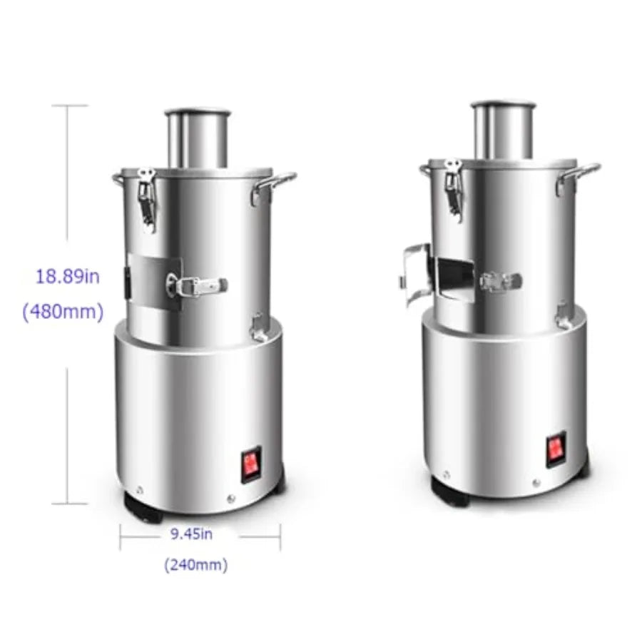 110V Portable Whole Dry Garlic Peeling Machine 200W Thickened Stainless Steel Electric Garlic Peeler Automatic Powerful Garlic