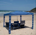 Beach Shade Tent Easy Setup UPF 50+ Protection Large & Medium Sizes Compact Wind Resistant Family Cabana Navy Medium