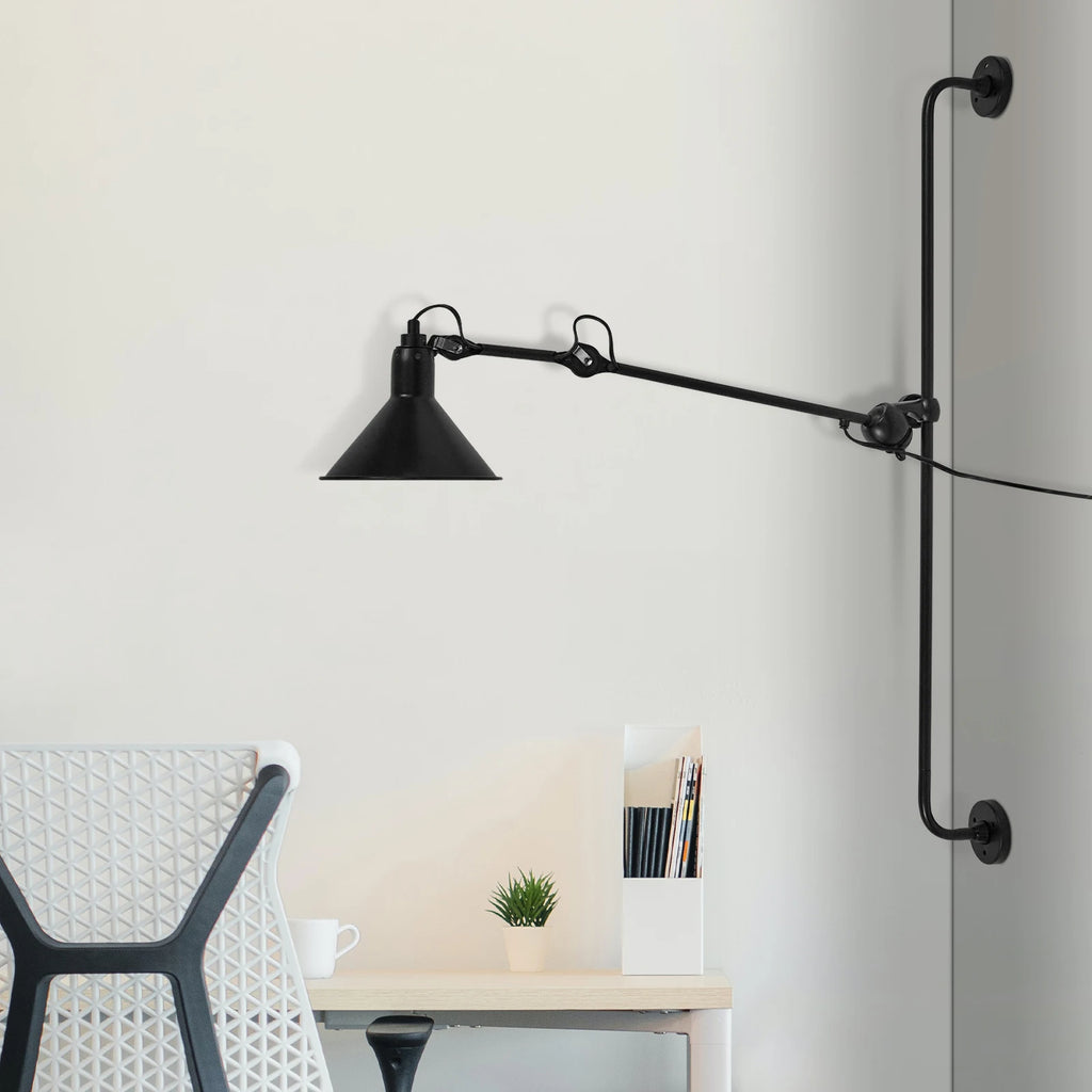 Iron Swing Arm Wall Lamp,Black Wall Lighting Wall Mount Lighting 3-8 m² for Bedroom,Living Room