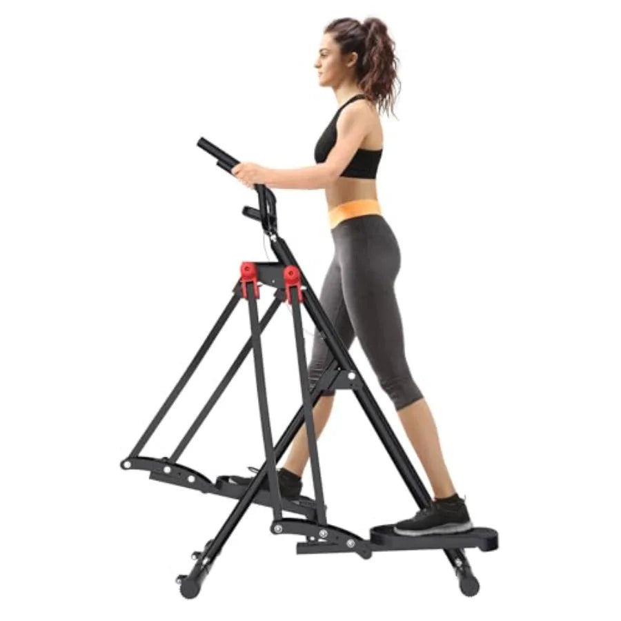 Air Walk Elliptical Glider Machine for Home Gym Steel Frame with Black Finish 360 Side Sway Motion Full-Body Cardio Workout for