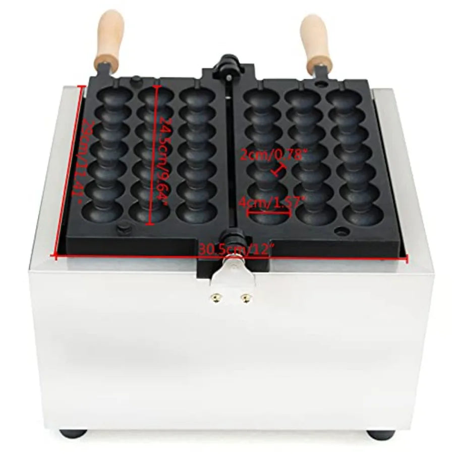 Commercial Electric Bubble Skewer Waffle Ball Machine Nonstick Waffle Balls Maker Iron Popular Snack Equipment New Belgium Waff