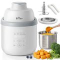 AllStage Stainless Steel Baby Food Maker Steamer and Blender Truly OneStep Baby Food Processor Puree Maker Grinder Mi