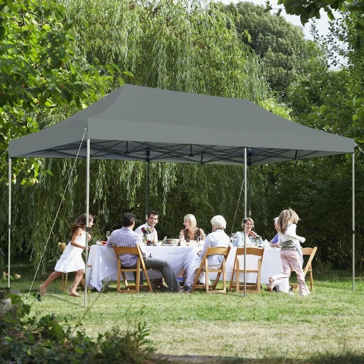 10 x 20' Outdoor Pop Up Canopy Tent Adjustable Folding Heavy Duty w/Carrying Bag