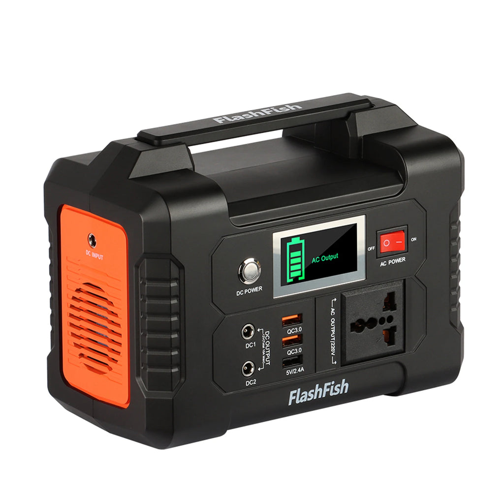 Flashfish E200 Portable Power Station 40800mAh/151Wh Solar Generator 200W Battery Power Station With 3 Charging Modes for Home