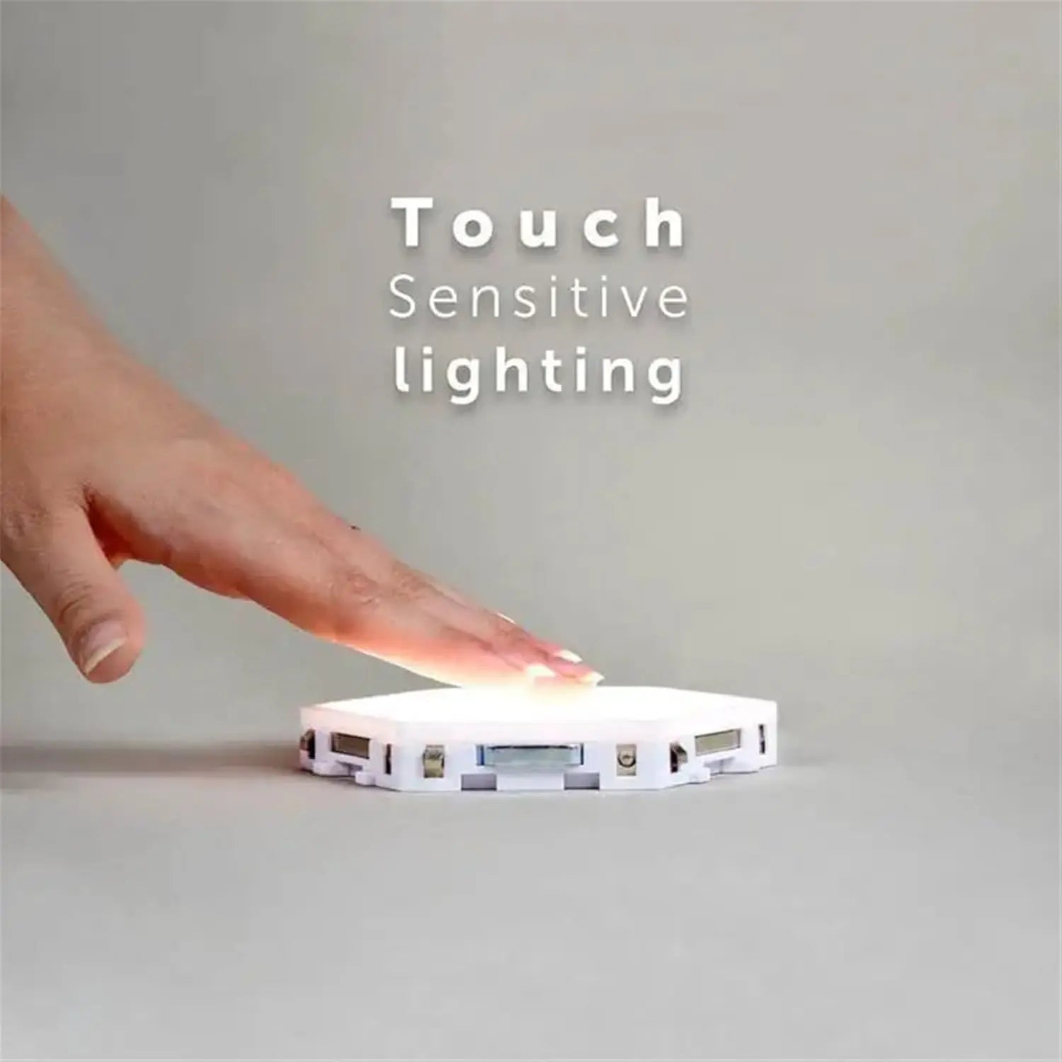 Hexagonal Touch Switch LED Wall Lamp Splicable Smart Home Bedroom Lamp AC 110 220V Quantum Night Light for Living Room Bedroom(6