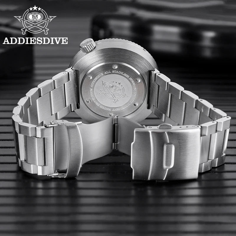 ADDIESDIVE Luxury Men's Diver Watch 1000m Sapphire Crystal Super Luminous BGW9 Movement  821 Automatic Mechanical Couple Watches
