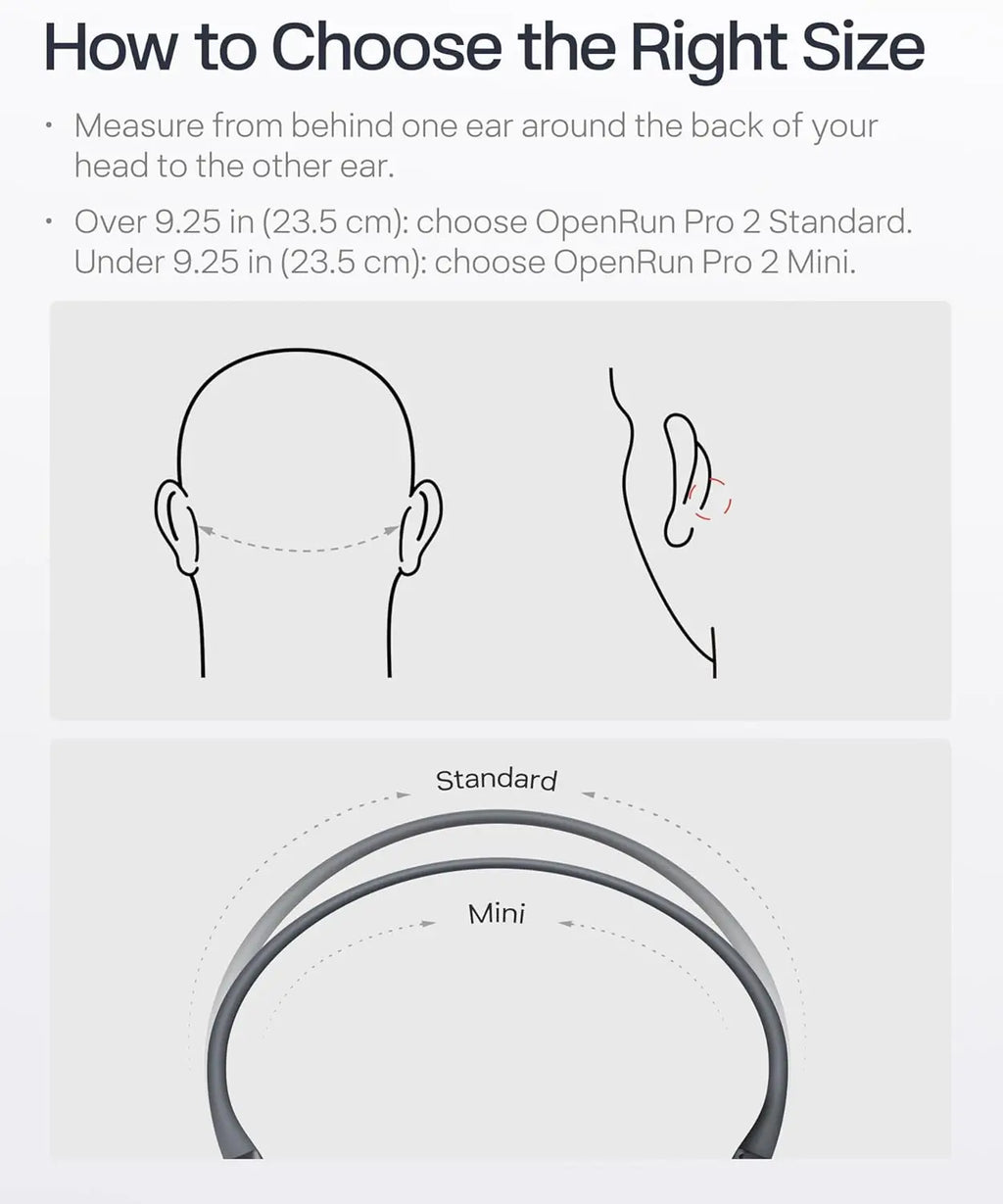 Open-Ear Bone Conduction Wireless Sport Headphones for Running and Workouts - Sweat Resistant, Deep Bass, Secure Fit