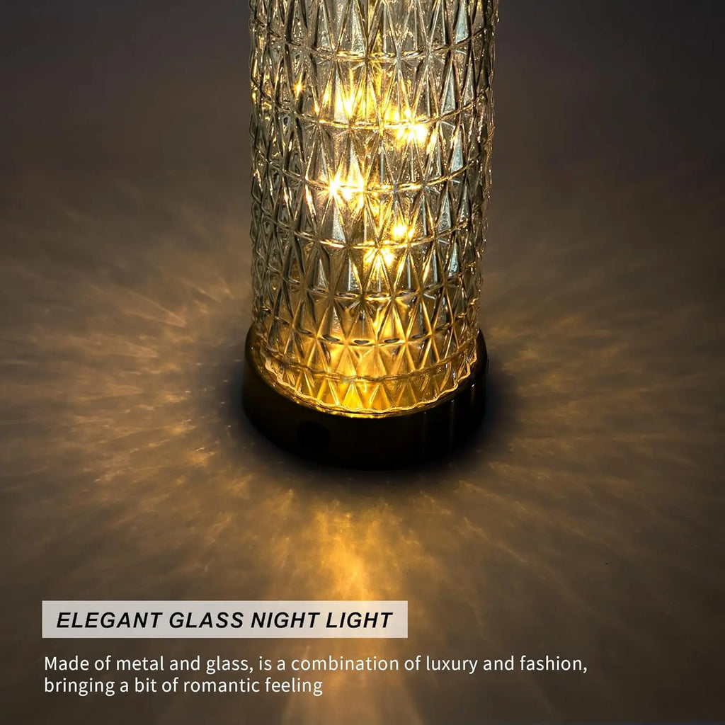 Set of 2 Blue Modern Table Lamps with LED Night Light, USB Ports for Living Room and Bedroom (Bulbs Included)