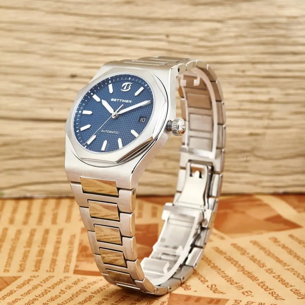 BETTIMER B8001 V1 Automatic Watches Men PT5000 Movement 40mm 316L Stainless Steel 10ATM Water Resistance Self-Winding Mechanical