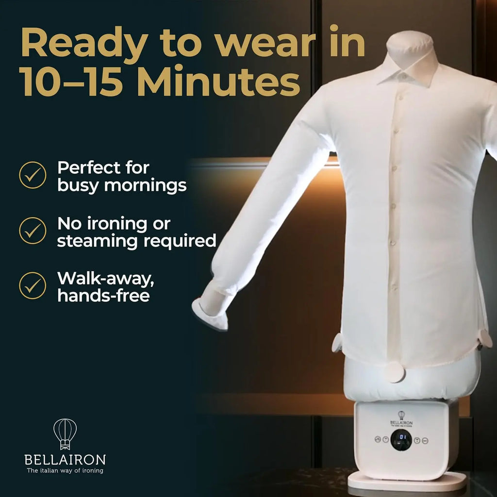 Automatic Hot Air Garment Dryer & Iron - Hands-Free Wrinkle Remover for Shirts & Pants, Reliable Everyday Use