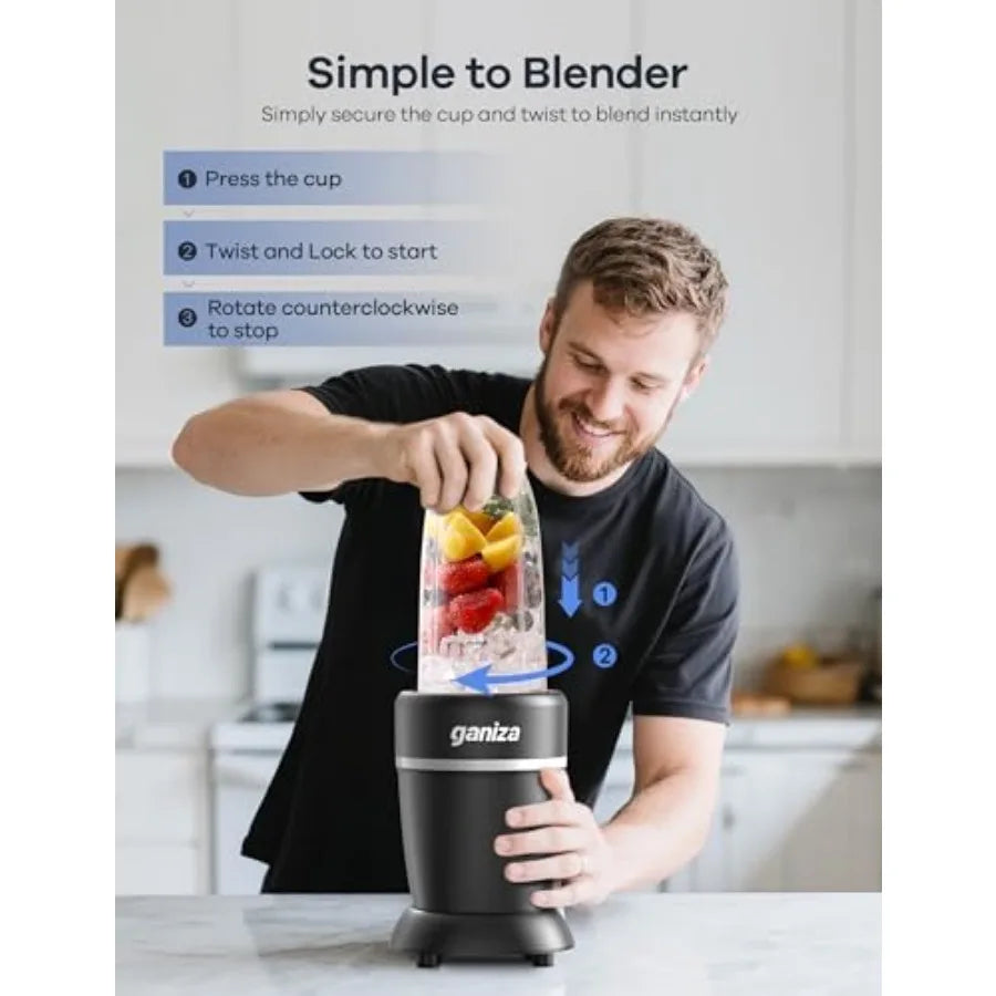 Blender for Smoothies 14 Pcs Smoothie Blender for Kitchen Max 1300W Portable Blenders for Shakes Ice Crushing Grinding and More