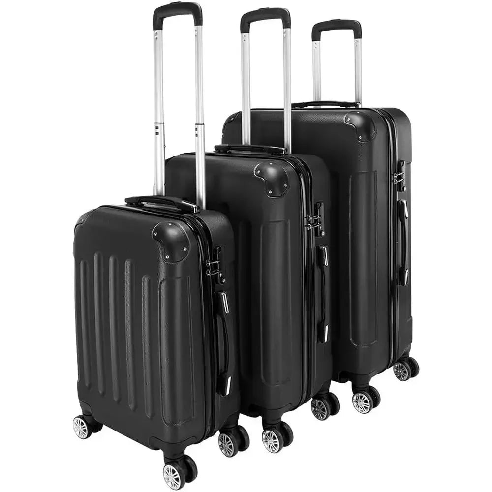 3-Piece Spinner Luggage Set with TSA Lock, Hard Shell, 20/24/28 inches, Suitable for Men and Women