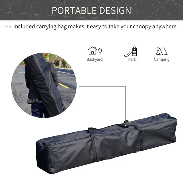 Outsunny Slant Leg Beach Canopy Tent, Patriotic American Flag Top Waterproof Portable Outdoor Sun Shelter
