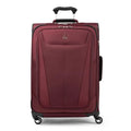 Maxlite 5 Softside Expandable Luggage with 4 Spinner Wheels Lightweight Suitcase for Men and Women Burgundy Checked-Medium 25-I