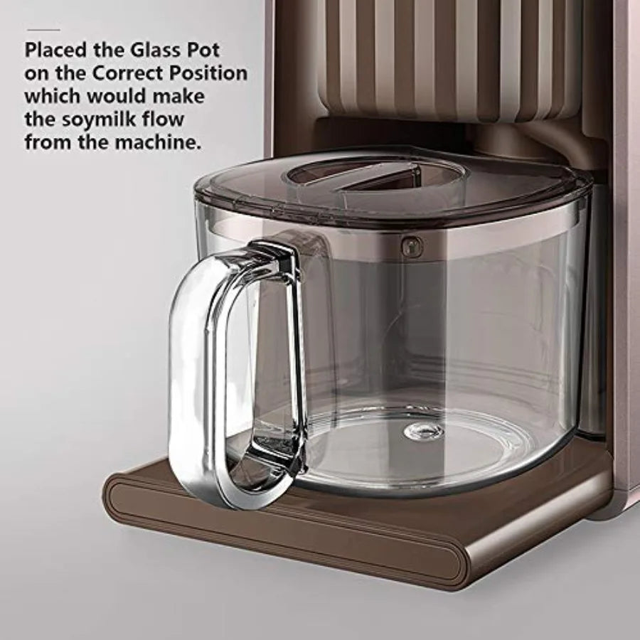 4-in-1 Multi-Functional Soy Milk Maker Coffee Juice Maker Electronic Water Kettle No Filter Intelligent Preset 300-1000ML Stain