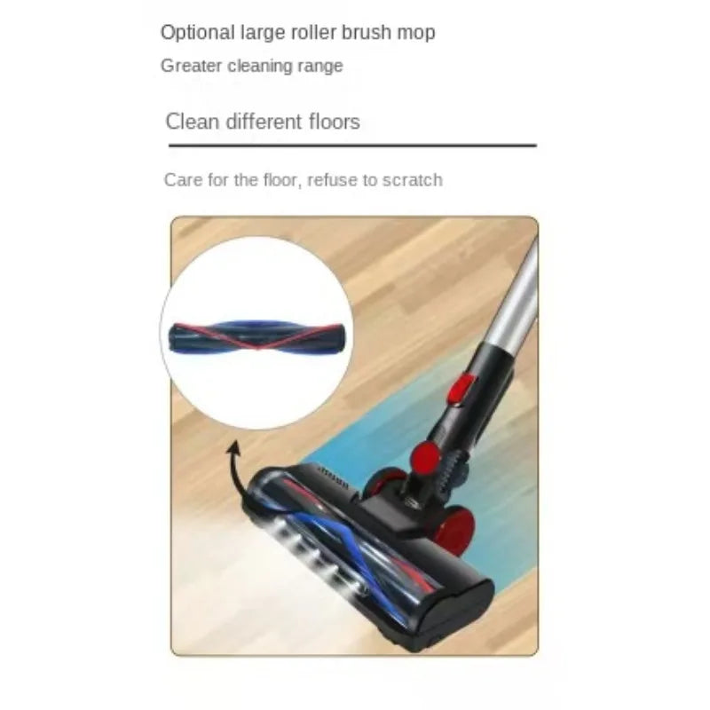 Cordless Handheld Vacuum Cleaner, Large Suction Rechargeable Vacuum, Wet Dry Suction & Mop 2-in-1 for Home Hard Floor Carpet Car