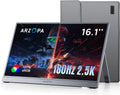 16.1" 180Hz 2.5K QHD Portable Monitor, 2560x1440, 107% sRGB, HDR, Ultra Slim, External Screen for Laptop, PC, PS5, Mac, Xbox